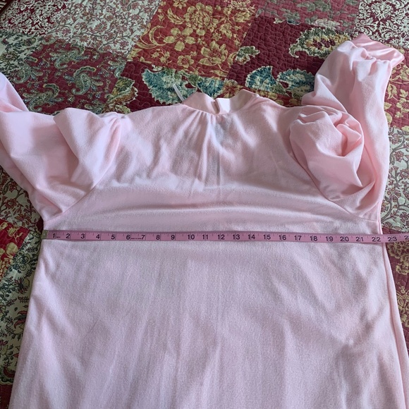 Vintage Suzanne Beth fleece nightgown tie front size L - Picture 10 of 12
